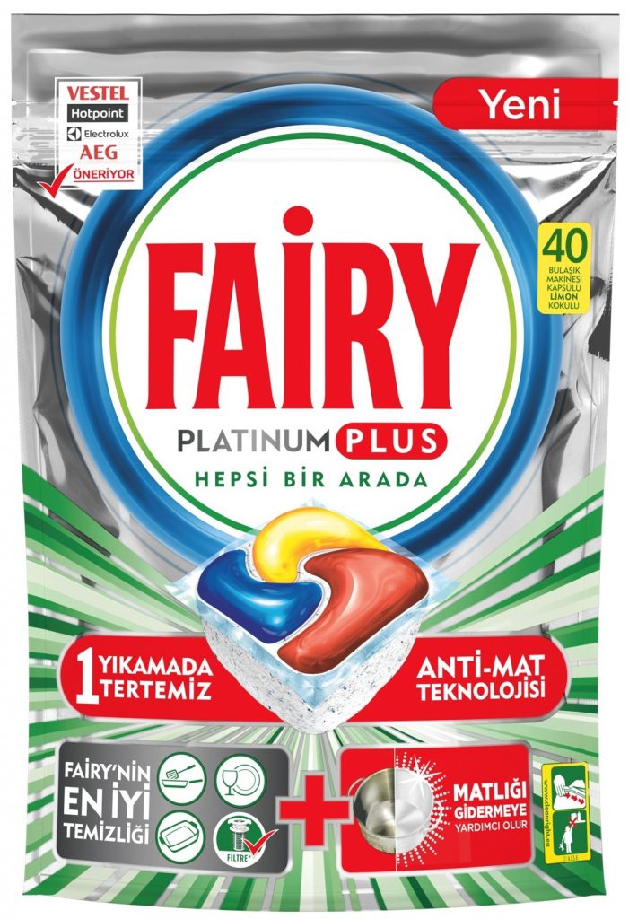 Yeni Fairy Platinum Plus, Fairy Platinum Plus ile yeni gibi tertemiz,